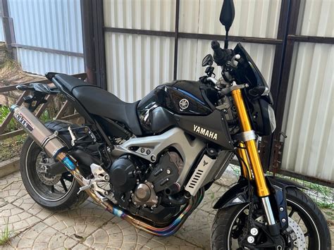 Купить б у Yamaha MT 09 FZ 09 инжектор 6 передач в Москве синий naked bike 2015 года на Авто