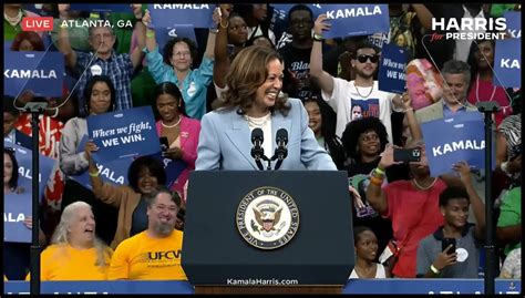 Watch Kamala Harris Rally Voters In Georgia In Brief