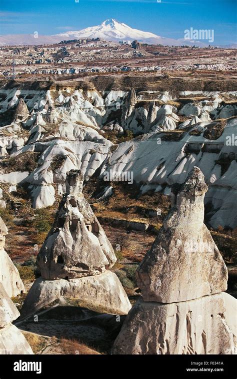 Effects Of Volcanic Rock Erosion Between Uchisar And Mount Erciyes