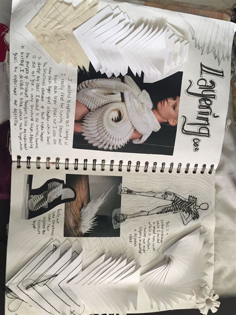 Textiles Sketchbook Page Inspired By Iris Vanherpen Textiles Sketchbook Sketch Book Fashion