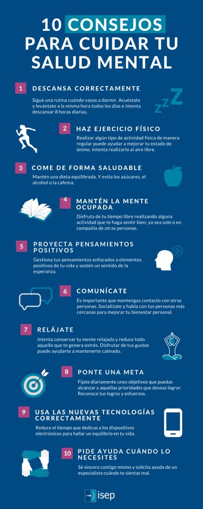 10 Consejos Para Cuidar La Salud Mental ISEP