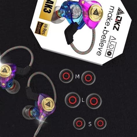 Jual QKZ AK3 With Mic In Ear Monitor Dynamic HIFI Heavy Bass Earphone