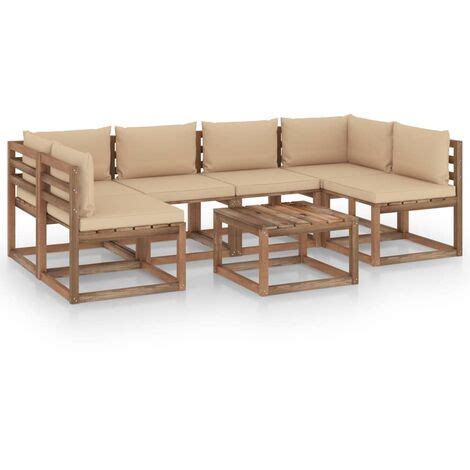 Prolenta Premium Tlg Garten Lounge Set Aus Paletten Mit Kissen