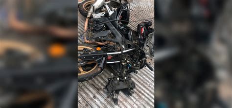 Motociclista sufre aparatoso accidente en Matías Romero termina grave