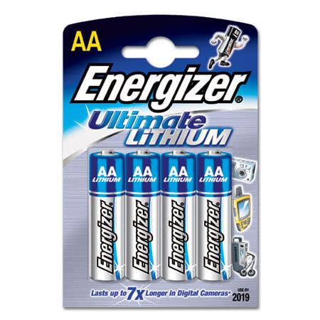 Energizer Lithium 4AA L91AA Elem Ceruza AA 1 5V BL4 629611