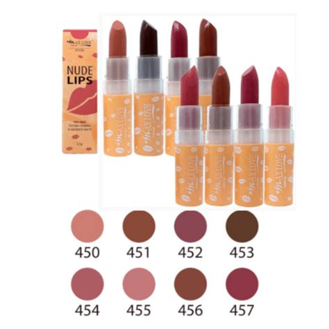 LABIAL MATTE NUDE LIPS MAX LOVE 8 TONOS