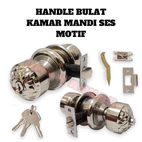 Jual Kunci Bulat Pintu Kamar Mandi Wc Toilet Ss Stainless Steel Ss Di