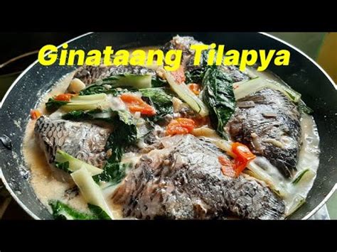 How To Cook Ginataang Tilapya Recipe Youtube