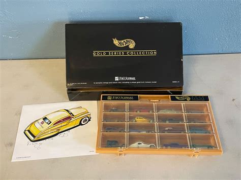 Lot 183 Hot Wheels Gold Series Collection FAO Schwartz Picks And Treasures LLC