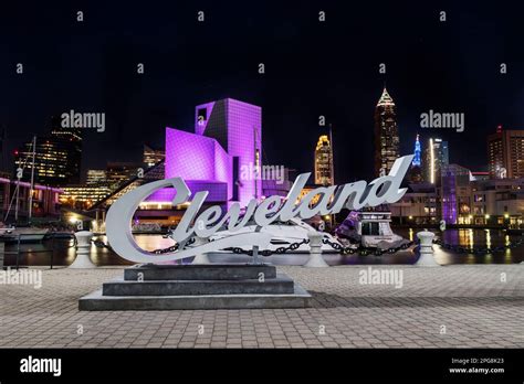 Skyline of Cleveland, Ohio, USA Stock Photo - Alamy