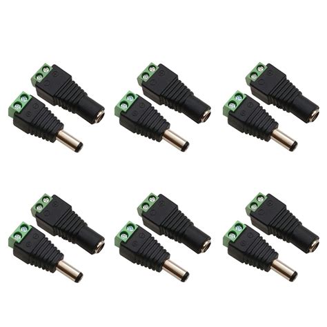 Buy Ijizuo Pairs Dc Power Connector Male Female Mm X Mm V