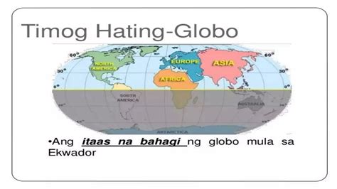 Ang Mga Likhang Guhit Sa Globo Ppt