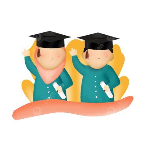 Download Graduation Of Little Girl And Boy Illustration Girl