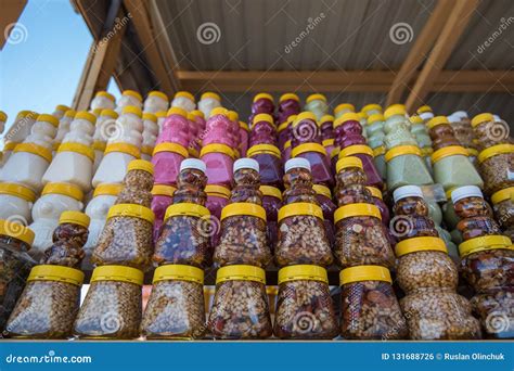 A Lot Of Jars With Natural Organic Honey Stock Photo Image Of Golden