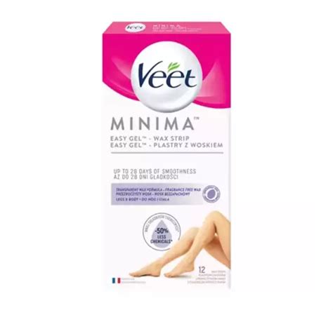 Veet Minima plastry z woskiem do depilacji nóg i ciała 12 sztuk eZebra pl