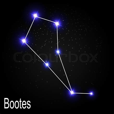 Bootes Constellation with Beautiful ... | Stock vector | Colourbox