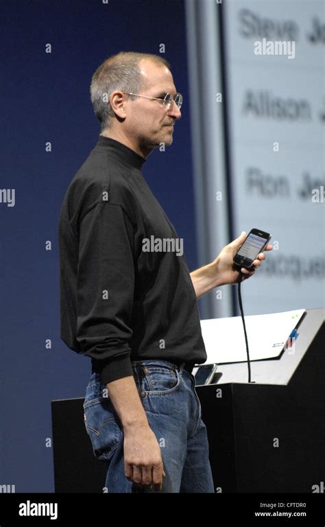 Steve Jobs Introduces The Iphone Hi Res Stock Photography And Images