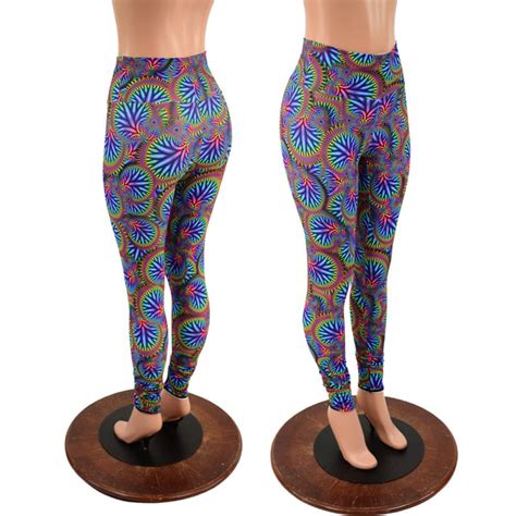 Radioactive Print High Waist Leggings Coquetry Clothing