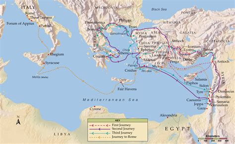 Map Of Cyrene In The Bible - Map Of Italy