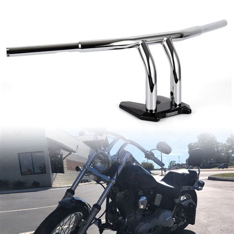 Tigersgate Chrome Inches Fat T Bar Handlebars Inches Rise Drag