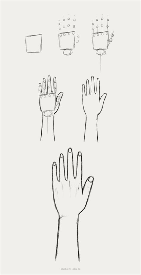 How To Draw Hands Easy Simple Tutorial