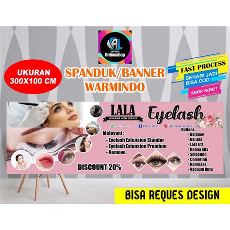 Jual Spanduk Banner Eyelash Extension Model C Shopee Indonesia