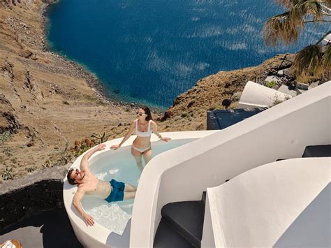 Executive Honeymoon Cave With Caldera View Outdoor Indoor Hot Tub Stella Rocca A Mare