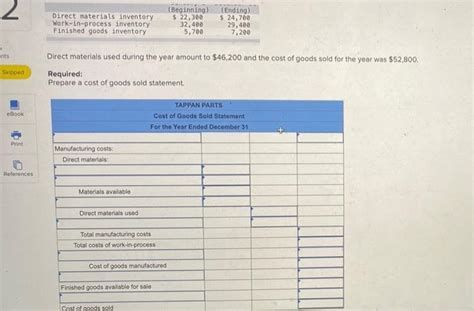 Solved 2 Direct materials inventory Work-in-process | Chegg.com