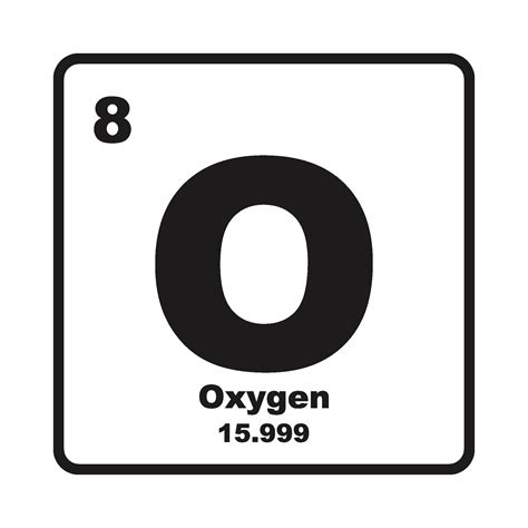 Oxygen symbol icon 33891586 Vector Art at Vecteezy