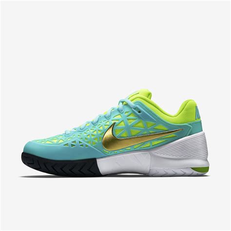 Nike Womens Zoom Cage 2 Tennis Shoes - Light Aqua/White - Tennisnuts.com