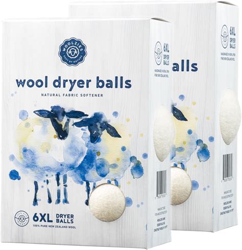 Amazon Woolzies Wool Dryer Balls Natural Fabric Softener 6 XL