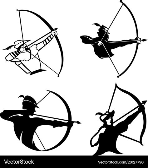 Archery Logo Royalty Free Vector Image Vectorstock