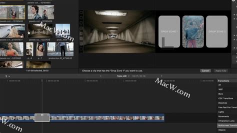 Fcpx分屏转场 Fcpx插件102种创意多画面组合动态分屏转场过渡 Multiscreen Transition Macw下载站