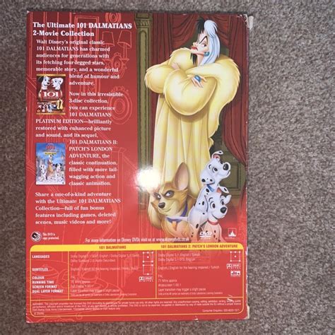 101 Dalmatians , 2 disc dvd set Used Good condition - Depop