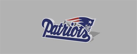 Free 3D File New England Patriots Logo With Holder Design To