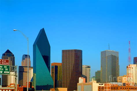 Downtown Dallas Skyline 1993 Photograph by Wernher Krutein - Pixels