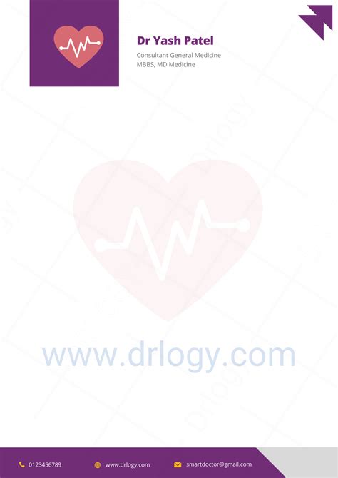 1000+ Doctor Letterhead Format & Design | Drlogy