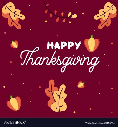 Thanksgiving text and decoration Royalty Free Vector Image