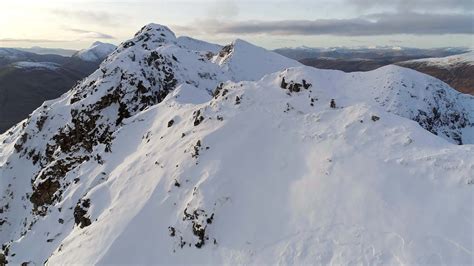 Snowy Mountain Aerial View in the Winter 23429214 Stock Video at Vecteezy