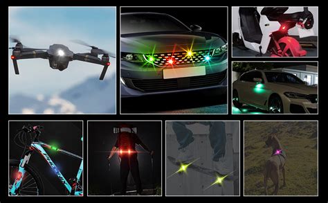 Aircraft Led Strobe Lights 7 Colors Including 31 Lighting Models Usb