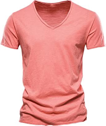 Baumwolle Herren T Shirt V Ausschnitt Slim Fit Soild T Shirts M Nnlich