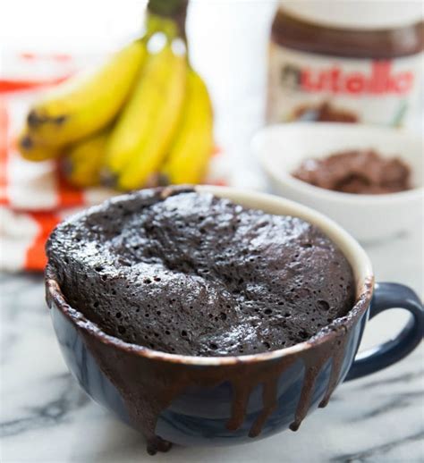 Flourless Nutella Banana Mug Cake Kirbie S Cravings