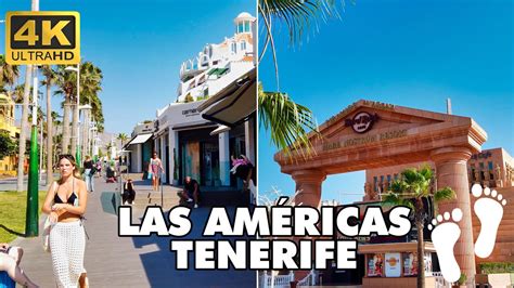 Avenida Las Am Ricas Tenerife Spain Walking Tour Playa De Las