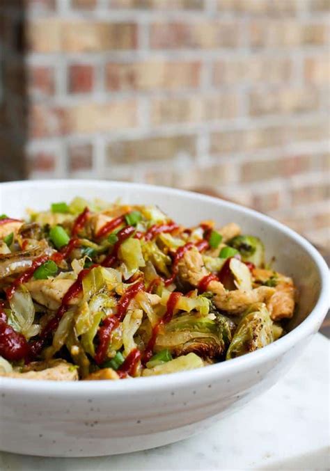 Sheet Pan Chicken Cabbage Stir Fry Vertical By The Whole Cook The