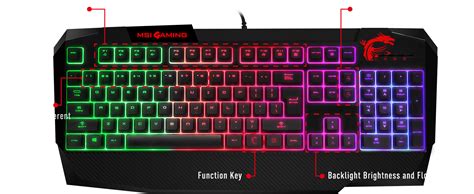 MSI Vigor GK40 Mechanical RGB Gaming Keyboard – Advanced PC Bahrain