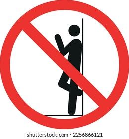 Do Not Lean On Doors Sign Stock Vector Royalty Free 2256866121