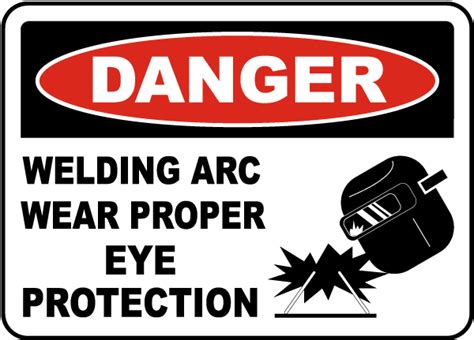 Welding Arc Wear Eye Protection Sign I5666 By SafetySign