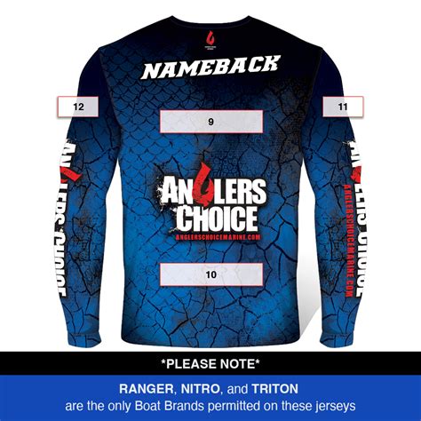 Blue Crew Long Sleeve Atomic Fishing Jerseys