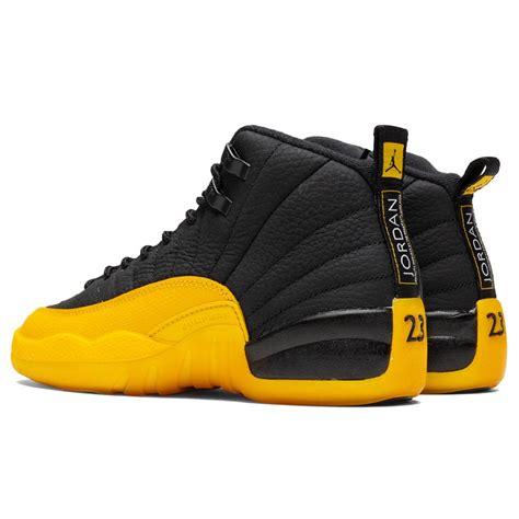 Air Jordan 12 Retro (GS) - Black/University Gold – Feature