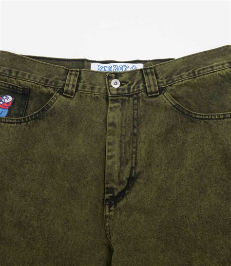 Polar Big Boy Jeans - Green Black | Flatspot